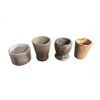 Set de 4 tasses en grès