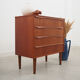 Teak chest of drawers, Danish design, 1970s, made in Denmark