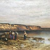 Painting "Farmers by the Sea with Their Geese" 11th century Marine HSP