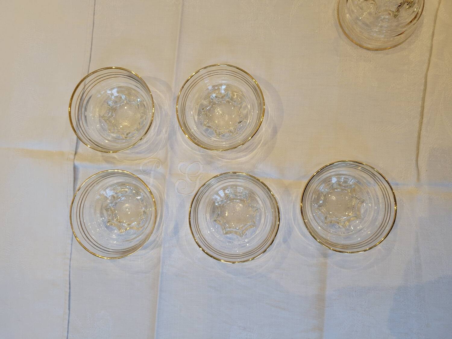 6 coupes à champagne 1930