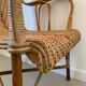 Old rattan armchair