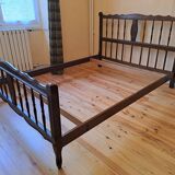 Solid wood Provençal bed 140 x 190
