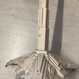 Round table with cast iron stand