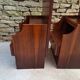 Pair of teak bedside tables