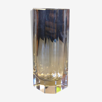 Crystal polygonal vase