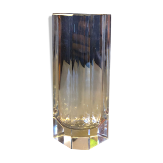 Crystal polygonal vase