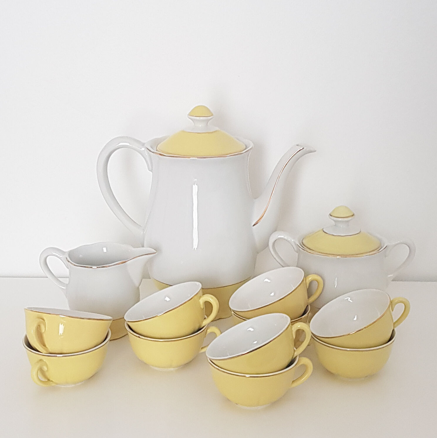 Lunéville-Badonviller KG Brilliant Gene Porcelain Tea Set