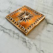 Decorative ceramic tile 1950/1960 by Périgordine pottery