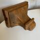 Neo classical console 19th shelf in solid oak
