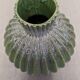 Contemporary cactus round vase in glazed dolomite ceramic.