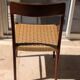 Set of 4 vintage teak chairs with weaving, Scandinavian, Mid-Century.