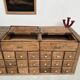 Old trade furniture with oak drawers XL format
