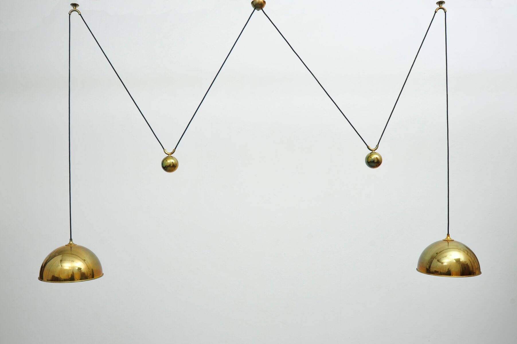 Posa Duos pendant lamp by Florian Schulz, 1970s