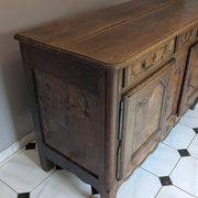 Antique Louis XV style sideboard in oak and walnut – 19th century / Early