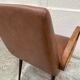 Mid Century Scandinavian vintage retro armchair with oval armrests.
