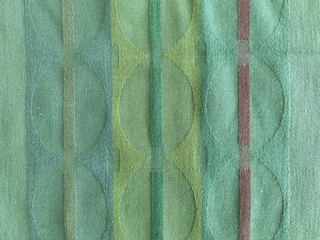8 damask checkered napkins - cotton - 50x50 cm