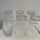 6 water and fruit juice glasses