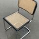 Chaise Cesca modèle b32 en chrome et noir par Marcel Breuer