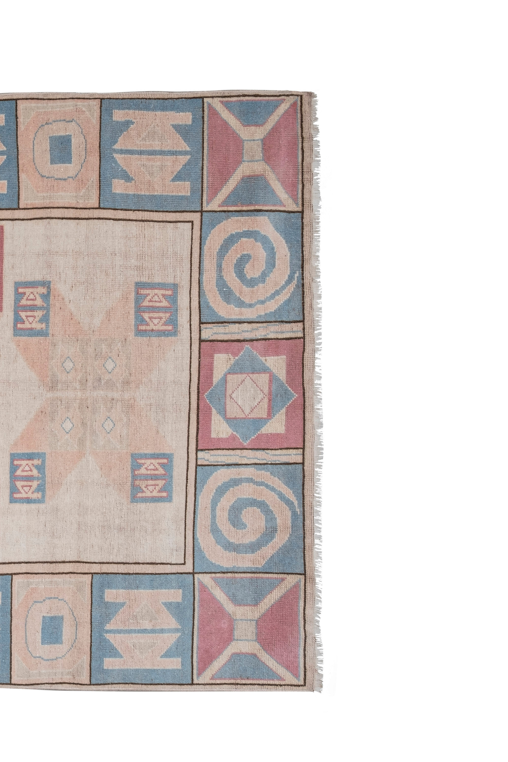 Vintage Handwoven Turkish Oushak Carpet, 1970s 175 x 252 cm