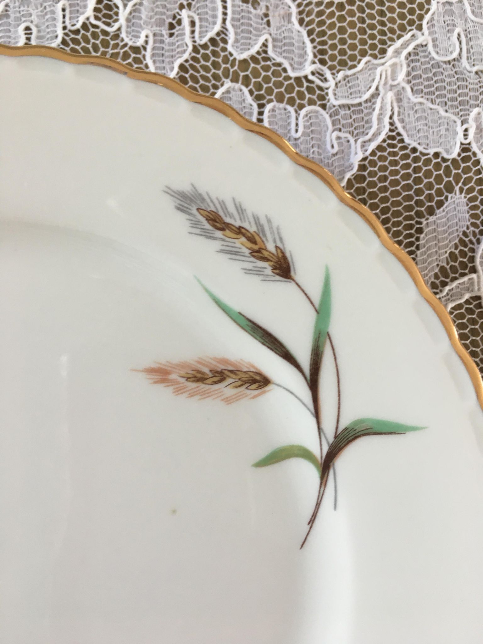 Service à dessert en porcelaine royale de luxe 1960