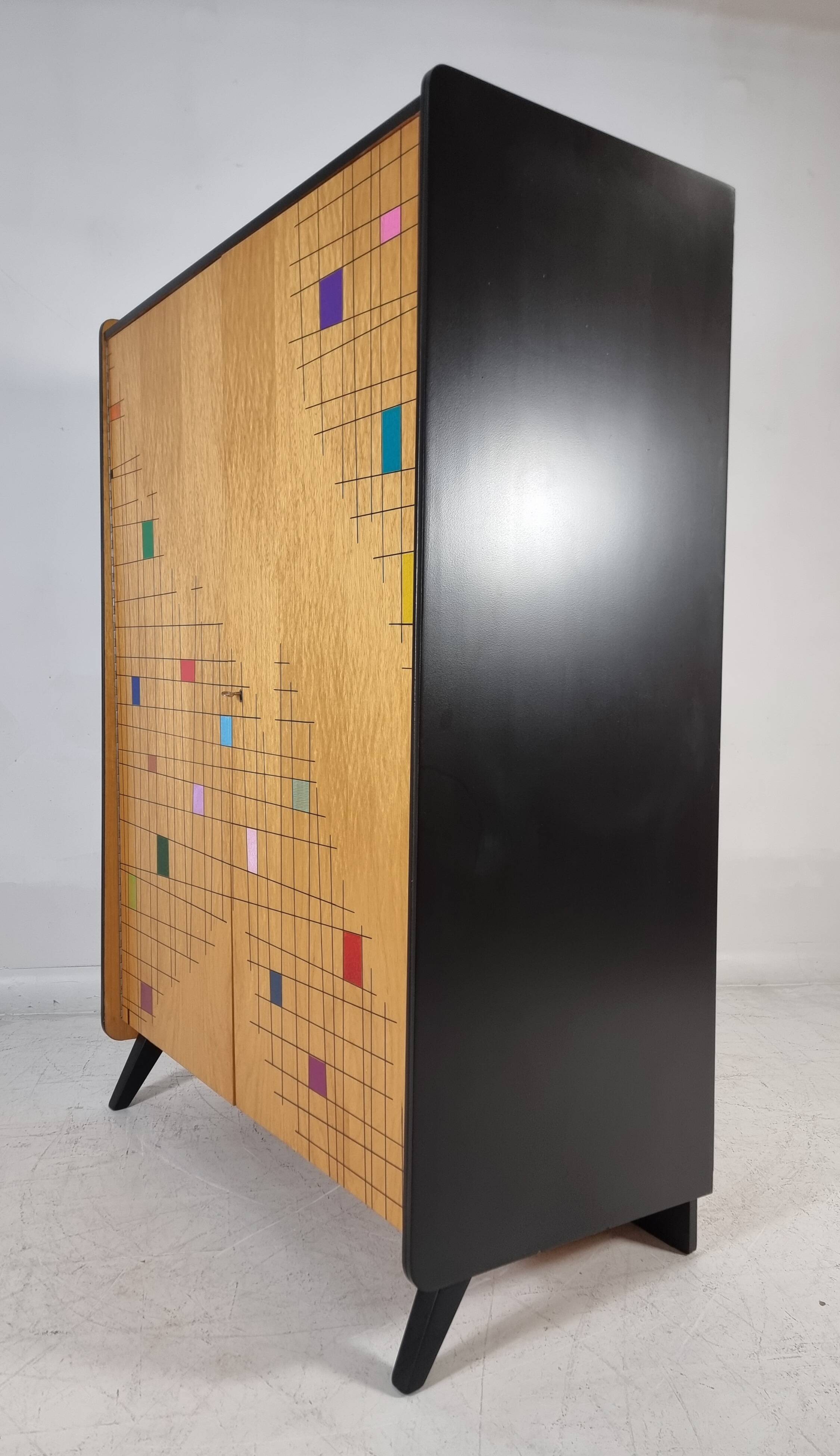 Vintage Wood Wardrobe, 1960s
