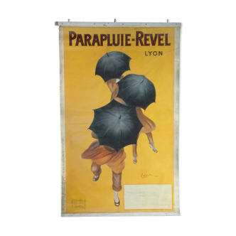 Umbrella Revel Lyon poster Cappielo poster original pub zinc