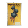 Umbrella Revel Lyon poster Cappielo poster original pub zinc