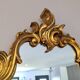 Miroir baroque doré ancien — courbes élégantes, esprit château 69 X 43 cm