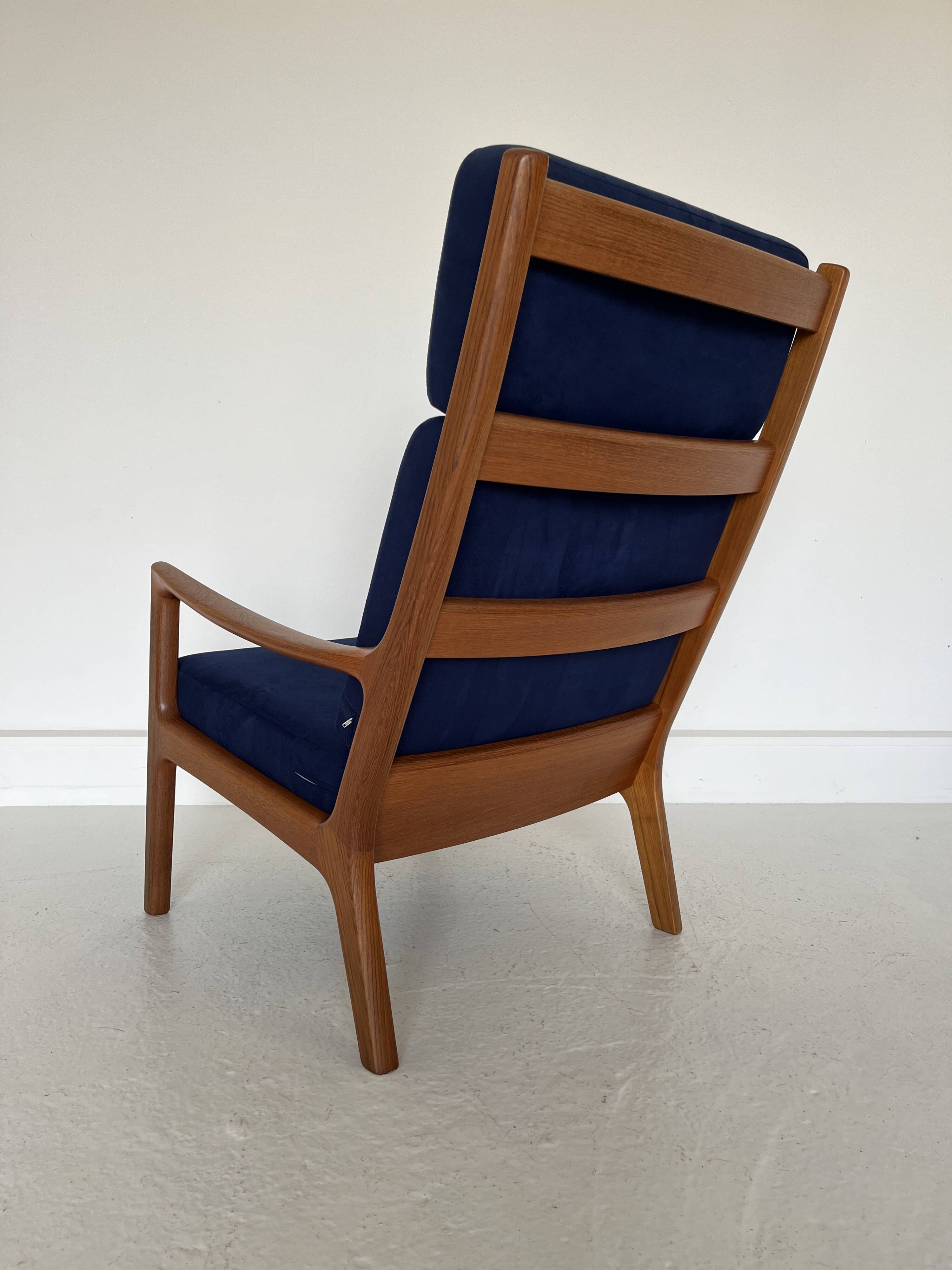 Mid-Century Modern Teak Senator Chair by Ole Wanscher for Poul Jeppesen,