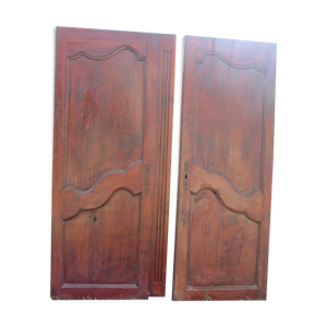2 portes en chêne