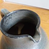 Pitcher michel and denise pointu arts céram sandstone from puisaye 50s 60s