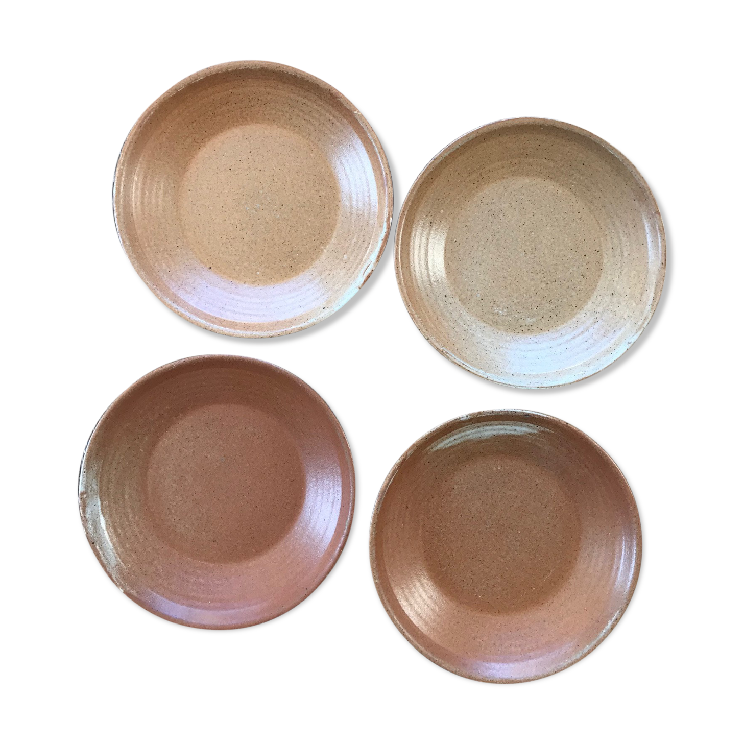 Set of 4 hollow sandstone plates