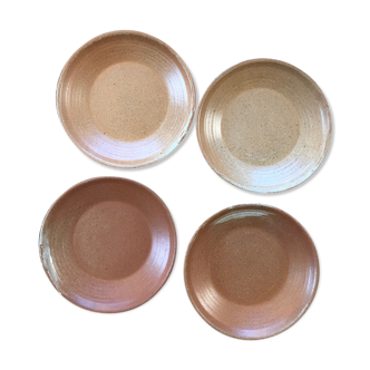 Set of 4 hollow sandstone plates