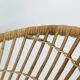 1960s mid century armchair bamboo wicker with hairpin legs