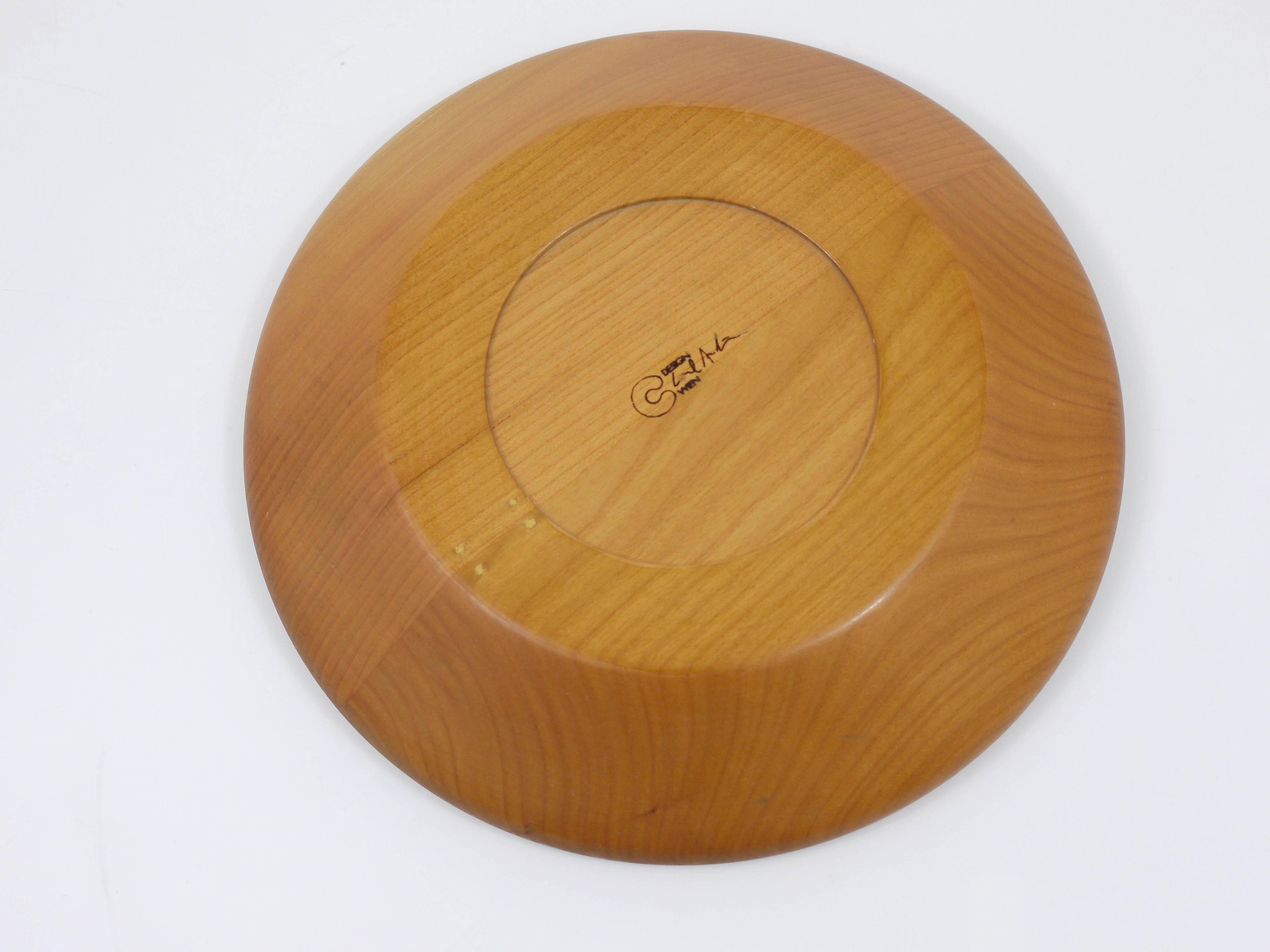 Modernist Wooden Bowl by Carl Aubock, Austria, 1970s
