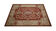 Small Handwoven Red Beige Needlepoint Rug- 61x91cm