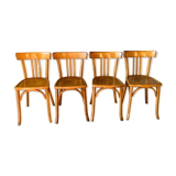 Set of four vintage bistro chairs