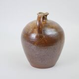 Brown stoneware vase / pitcher