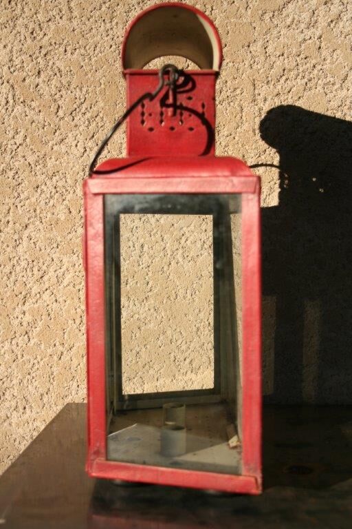 Painted sheet metal wall Lantern