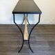 Vintage console in metal and rope