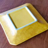 Lampe jaune en céramique avec son cendrier
