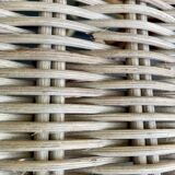 Old rattan armchair