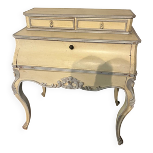 bureau en bois patiner