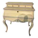 Wooden desk with patina