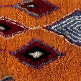 Moroccan Orange Boujad rug in wool
