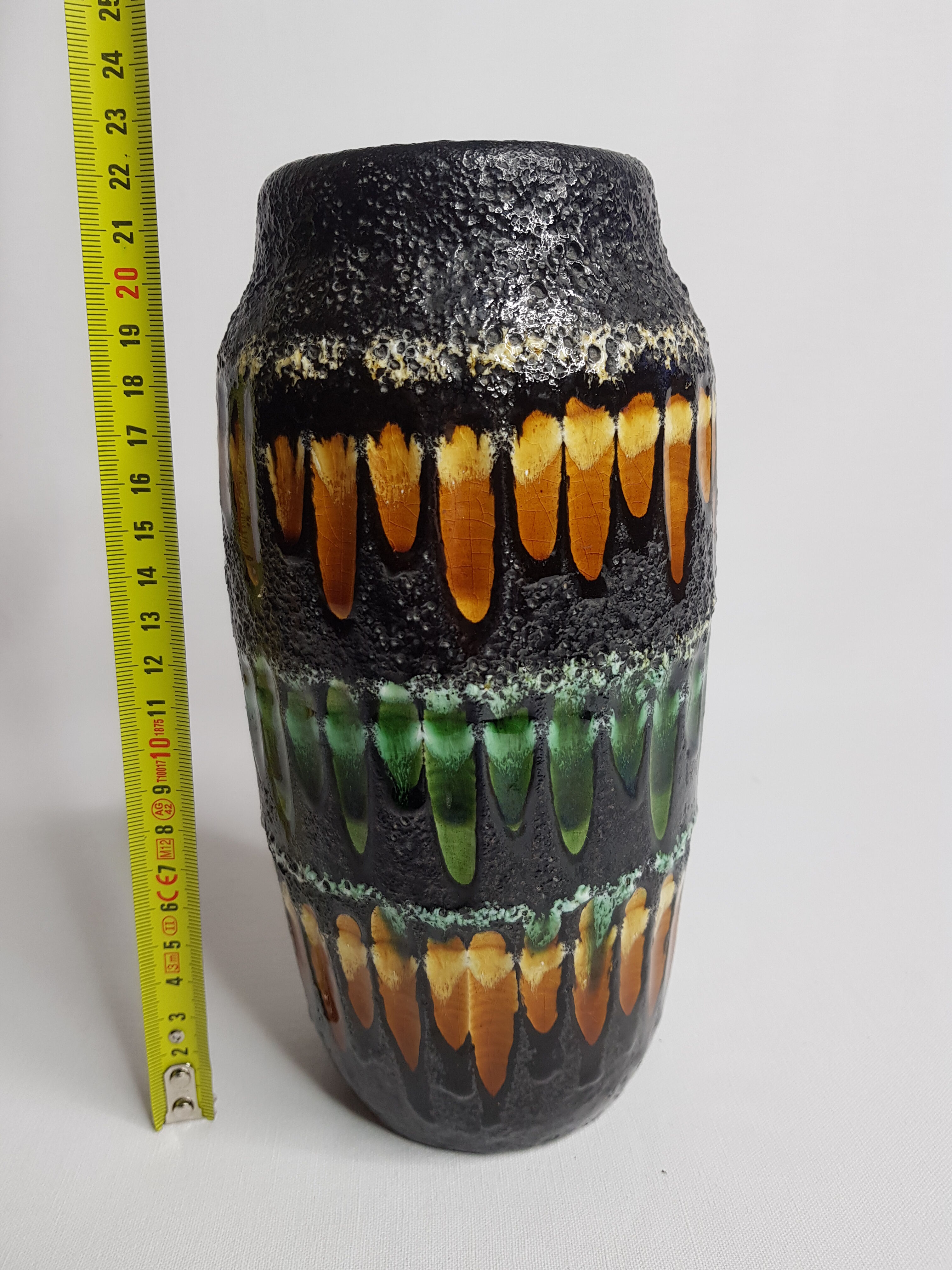 Vase Scheurich West Germany, 60s, 22 cm