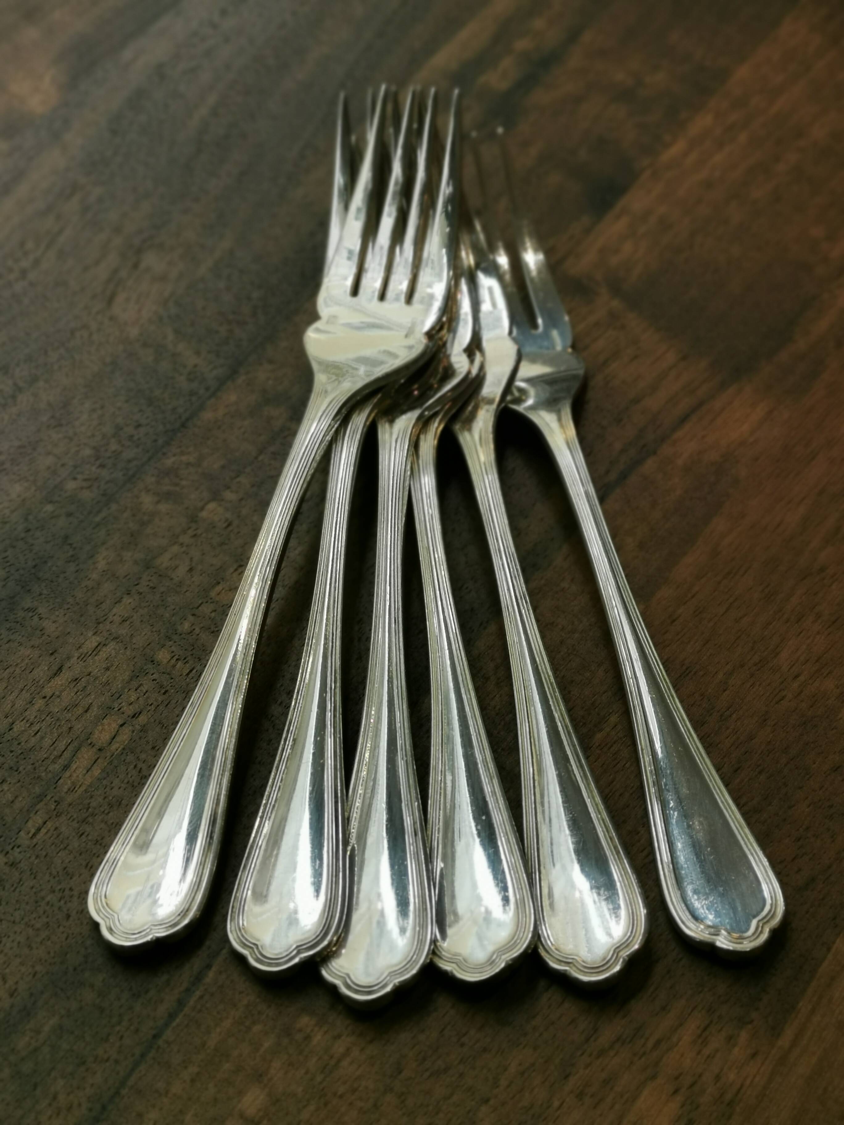 6 christofle fish forks