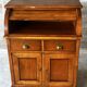 Secrétaire à rideau en merisier – Petit bureau de rangement, seconde m