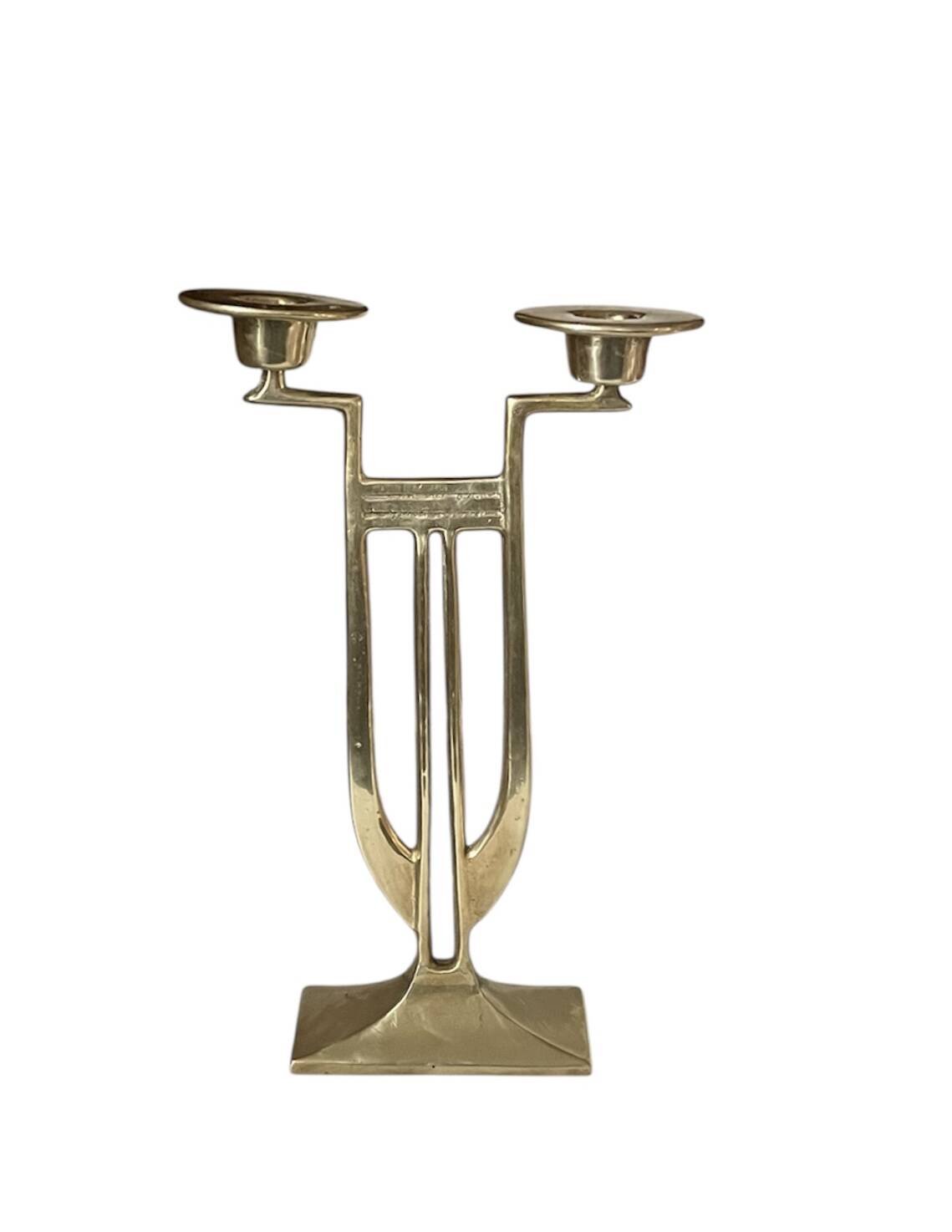 Art Deco chandelier in solid brass