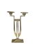 Chandelier Art déco en laiton massif